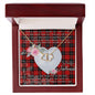 Gift To My Beautiful Girlfriend Valentine Necklace For Soulmate Anniversary Clan Ramsay Red Tartan Everlasting Love Necklace,valentine necklace, necklace girlfriend, necklace for wife, cute necklaces for girlfriend, jewelry for girlfriend, to my soulmate necklace, to my future wife necklace,