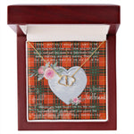 Gift To My Beautiful Girlfriend Valentine Necklace For Soulmate Anniversary Clan Crosby Tartan Everlasting Love Necklace,valentine necklace, necklace girlfriend, necklace for wife, cute necklaces for girlfriend, jewelry for girlfriend, to my soulmate necklace, to my future wife necklace,