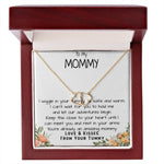Mommy Necklace, To My Mommy Necklace, Gift For Mom To Be Necklace, Gift For First Time Mom, Expecting Mother Necklace, New Mom Necklace Gift Mother's Day Everlasting Love Necklace