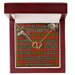 To My Beautiful Soulmate Necklace In Your Eyes I Have Found My Home Clan Hay Ancient Tartan Everlasting Love Necklace