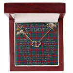 To My Beautiful Soulmate Necklace In Your Eyes I Have Found My Home Clan Jardine Dress Tartan Everlasting Love Necklace