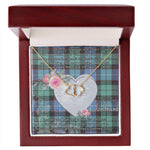 Gift To My Beautiful Girlfriend Valentine Necklace For Soulmate Anniversary Clan Mitchell Ancient Tartan Everlasting Love Necklace,valentine necklace, necklace girlfriend, necklace for wife, cute necklaces for girlfriend, jewelry for girlfriend, to my soulmate necklace, to my future wife necklace,