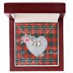 Gift To My Beautiful Girlfriend Valentine Necklace For Soulmate Anniversary Clan Chisholm Ancient Tartan Everlasting Love Necklace,valentine necklace, necklace girlfriend, necklace for wife, cute necklaces for girlfriend, jewelry for girlfriend, to my soulmate necklace, to my future wife necklace,
