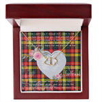 Gift To My Beautiful Girlfriend Valentine Necklace For Soulmate Anniversary Clan Buchanan Modern Tartan Everlasting Love Necklace, Gift For Women, Gift For Wife, Gift For Girl Friend, Gift For Mother, Gift For Grandmother, Gift for Sister, Gift For Daughter, Gift for Mom