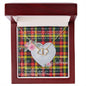 Gift To My Beautiful Girlfriend Valentine Necklace For Soulmate Anniversary Clan Buchanan Modern Tartan Everlasting Love Necklace, Gift For Women, Gift For Wife, Gift For Girl Friend, Gift For Mother, Gift For Grandmother, Gift for Sister, Gift For Daughter, Gift for Mom