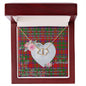 Gift To My Beautiful Girlfriend Valentine Necklace For Soulmate Anniversary Clan MacKintosh Modern Tartan Everlasting Love Necklace,valentine necklace, necklace girlfriend, necklace for wife, cute necklaces for girlfriend, jewelry for girlfriend, to my soulmate necklace, to my future wife necklace,