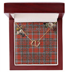 To My Beautiful Soulmate Necklace In Your Eyes I Have Found My Home Clan Robertson Weathered Tartan Forever Love Necklace Tartan Gift for Girlfriend Everlasting Love Necklace