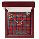 To My Beautiful Soulmate Necklace In Your Eyes I Have Found My Home Clan Ruthven Tartan Forever Love Necklace Tartan Gift for Girlfriend Everlasting Love Necklace