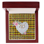Gift To My Beautiful Girlfriend Valentine Necklace For Soulmate Anniversary Clan Jardine Yellow Tartan Everlasting Love Necklace, Gift For Women, Gift For Wife, Gift For Girl Friend, Gift For Mother, Gift For Grandmother, Gift for Sister, Gift For Daughter, Gift for Mom