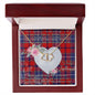 Gift To My Beautiful Girlfriend Valentine Necklace For Soulmate Anniversary Clan Wishart Tartan Everlasting Love Necklace,valentine necklace, necklace girlfriend, necklace for wife, cute necklaces for girlfriend, jewelry for girlfriend, to my soulmate necklace, to my future wife necklace,