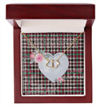 Gift To My Beautiful Girlfriend Valentine Necklace For Soulmate Anniversary Clan Borthwick Ancient Tartan Everlasting Love Necklace, Gift For Women, Gift For Wife, Gift For Girl Friend, Gift For Mother, Gift For Grandmother, Gift for Sister, Gift For Daughter, Gift for Mom