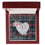 Gift To My Beautiful Girlfriend Valentine Necklace For Soulmate Anniversary Clan Comyn Tartan Everlasting Love Necklace,valentine necklace, necklace girlfriend, necklace for wife, cute necklaces for girlfriend, jewelry for girlfriend, to my soulmate necklace, to my future wife necklace,