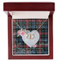 Gift To My Beautiful Girlfriend Valentine Necklace For Soulmate Anniversary Clan Comyn Tartan Everlasting Love Necklace,valentine necklace, necklace girlfriend, necklace for wife, cute necklaces for girlfriend, jewelry for girlfriend, to my soulmate necklace, to my future wife necklace,