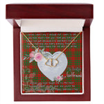 Gift To My Beautiful Girlfriend Valentine Necklace For Soulmate Anniversary Clan Livingstone Tartan Everlasting Love Necklace,valentine necklace, necklace girlfriend, necklace for wife, cute necklaces for girlfriend, jewelry for girlfriend, to my soulmate necklace, to my future wife necklace,