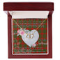 Gift To My Beautiful Girlfriend Valentine Necklace For Soulmate Anniversary Clan Livingstone Tartan Everlasting Love Necklace,valentine necklace, necklace girlfriend, necklace for wife, cute necklaces for girlfriend, jewelry for girlfriend, to my soulmate necklace, to my future wife necklace,
