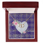 Gift To My Beautiful Girlfriend Valentine Necklace For Soulmate Anniversary Clan Ochterlony Tartan Everlasting Love Necklace,valentine necklace, necklace girlfriend, necklace for wife, cute necklaces for girlfriend, jewelry for girlfriend, to my soulmate necklace, to my future wife necklace,