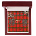 To My Beautiful Soulmate Necklace In Your Eyes I Have Found My Home Clan Darroch Tartan Forever Love Necklace Tartan Gift for Girlfriend Everlasting Love Necklace