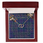 To My Beautiful Soulmate Necklace In Your Eyes I Have Found My Home Clan Navy US Edzell Tartan Everlasting Love Necklace