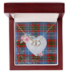 Gift To My Beautiful Girlfriend Valentine Necklace For Soulmate Anniversary Clan Pentland Tartan Everlasting Love Necklace,valentine necklace, necklace girlfriend, necklace for wife, cute necklaces for girlfriend, jewelry for girlfriend, to my soulmate necklace, to my future wife necklace,