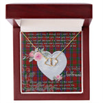 Gift To My Beautiful Girlfriend Valentine Necklace For Soulmate Anniversary Clan Sinclair Tartan Everlasting Love Necklace,valentine necklace, necklace girlfriend, necklace for wife, cute necklaces for girlfriend, jewelry for girlfriend, to my soulmate necklace, to my future wife necklace,