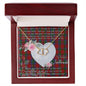 Gift To My Beautiful Girlfriend Valentine Necklace For Soulmate Anniversary Clan Sinclair Tartan Everlasting Love Necklace,valentine necklace, necklace girlfriend, necklace for wife, cute necklaces for girlfriend, jewelry for girlfriend, to my soulmate necklace, to my future wife necklace,