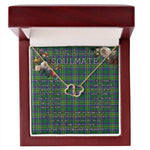 To My Beautiful Soulmate Necklace In Your Eyes I Have Found My Home Clan Hunter of Hunterston Tartan Everlasting Love Necklace
