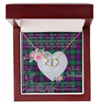 Gift To My Beautiful Girlfriend Valentine Necklace For Soulmate Anniversary Clan MacArthur Milton Tartan Everlasting Love Necklace,valentine necklace, necklace girlfriend, necklace for wife, cute necklaces for girlfriend, jewelry for girlfriend, to my soulmate necklace, to my future wife necklace,