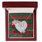 Gift To My Beautiful Girlfriend Valentine Necklace For Soulmate Anniversary Clan Stewart Atholl Modern Tartan Everlasting Love Necklace,valentine necklace, necklace girlfriend, necklace for wife, cute necklaces for girlfriend, jewelry for girlfriend, to my soulmate necklace, to my future wife necklace,