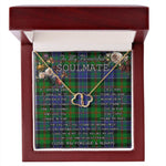 To My Beautiful Soulmate Necklace In Your Eyes I Have Found My Home Clan Paterson Tartan Everlasting Love Necklace