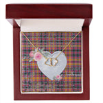 Gift To My Beautiful Girlfriend Valentine Necklace For Soulmate Anniversary Clan Jacobite Tartan Everlasting Love Necklace,valentine necklace, necklace girlfriend, necklace for wife, cute necklaces for girlfriend, jewelry for girlfriend, to my soulmate necklace, to my future wife necklace,