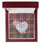 Gift To My Beautiful Girlfriend Valentine Necklace For Soulmate Anniversary Clan Jacobite Tartan Everlasting Love Necklace,valentine necklace, necklace girlfriend, necklace for wife, cute necklaces for girlfriend, jewelry for girlfriend, to my soulmate necklace, to my future wife necklace,