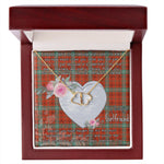 Gift To My Beautiful Girlfriend Valentine Necklace For Soulmate Anniversary Clan Morrison Red Ancient Tartan Everlasting Love Necklace,valentine necklace, necklace girlfriend, necklace for wife, cute necklaces for girlfriend, jewelry for girlfriend, to my soulmate necklace, to my future wife necklace,
