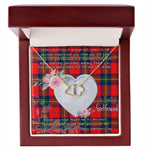 Gift To My Beautiful Girlfriend Valentine Necklace For Soulmate Anniversary Clan Ruthven Tartan Everlasting Love Necklace,valentine necklace, necklace girlfriend, necklace for wife, cute necklaces for girlfriend, jewelry for girlfriend, to my soulmate necklace, to my future wife necklace,