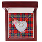 Gift To My Beautiful Girlfriend Valentine Necklace For Soulmate Anniversary Clan Ruthven Tartan Everlasting Love Necklace,valentine necklace, necklace girlfriend, necklace for wife, cute necklaces for girlfriend, jewelry for girlfriend, to my soulmate necklace, to my future wife necklace,