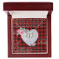 Gift To My Beautiful Girlfriend Valentine Necklace For Soulmate Anniversary Clan Ewing Tartan Everlasting Love Necklace, Gift For Women, Gift For Wife, Gift For Girl Friend, Gift For Mother, Gift For Grandmother, Gift for Sister, Gift For Daughter, Gift for Mom