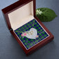 Gift To My Beautiful Girlfriend Valentine Necklace For Soulmate Anniversary Clan Hamilton Hunting Tartan Everlasting Love Necklace