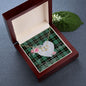 Gift To My Beautiful Girlfriend Valentine Necklace For Soulmate Anniversary Clan Wallace Ancient Tartan Everlasting Love Necklace,valentine necklace, necklace girlfriend, necklace for wife, cute necklaces for girlfriend, jewelry for girlfriend, to my soulmate necklace, to my future wife necklace,