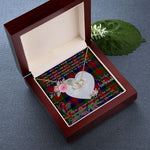 Gift To My Beautiful Girlfriend Valentine Necklace For Soulmate Anniversary Clan Tennant Tartan Everlasting Love Necklace,valentine necklace, necklace girlfriend, necklace for wife, cute necklaces for girlfriend, jewelry for girlfriend, to my soulmate necklace, to my future wife necklace,