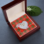 Gift To My Beautiful Girlfriend Valentine Necklace For Soulmate Anniversary Clan Cameron Modern Tartan Everlasting Love Necklace,valentine necklace, necklace girlfriend, necklace for wife, cute necklaces for girlfriend, jewelry for girlfriend, to my soulmate necklace, to my future wife necklace,
