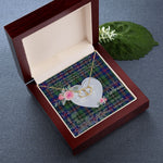 Gift To My Beautiful Girlfriend Valentine Necklace For Soulmate Anniversary Clan Wood Tartan Everlasting Love Necklace,valentine necklace, necklace girlfriend, necklace for wife, cute necklaces for girlfriend, jewelry for girlfriend, to my soulmate necklace, to my future wife necklace,