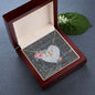 Scotstee Shop - To My Beautiful Girlfriend Valentine Necklace Clan Gladstone Tartan Gift for Girlfriend Everlasting Love Necklace