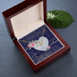 Scotstee Shop - To My Beautiful Girlfriend Valentine Necklace Clan Fleming Tartan Gift for Girlfriend Everlasting Love Necklace