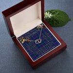 To My Beautiful Soulmate Necklace In Your Eyes I Have Found My Home Clan Navy US Edzell Tartan Everlasting Love Necklace