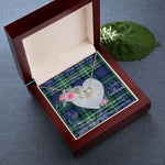 Scotstee Shop - To My Beautiful Girlfriend Valentine Necklace Clan Davidson of Tulloch Tartan Gift for Girlfriend Everlasting Love Necklace