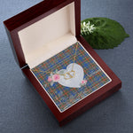 Gift To My Beautiful Girlfriend Valentine Necklace For Soulmate Anniversary Clan MacBeth Ancient Tartan Everlasting Love Necklace,valentine necklace, necklace girlfriend, necklace for wife, cute necklaces for girlfriend, jewelry for girlfriend, to my soulmate necklace, to my future wife necklace,