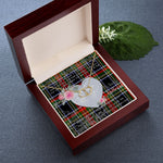 Scotstee Shop - To My Beautiful Girlfriend Valentine Necklace Clan Francis Tartan Gift for Girlfriend Everlasting Love Necklace