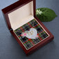 Scotstee Shop - To My Beautiful Girlfriend Valentine Necklace Clan Francis Tartan Gift for Girlfriend Everlasting Love Necklace
