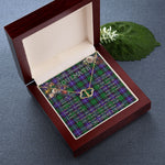 To My Beautiful Soulmate Necklace In Your Eyes I Have Found My Home Clan Mitchell Tartan Forever Love Necklace Tartan Gift for Girlfriend Everlasting Love Necklace