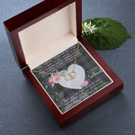 Gift To My Beautiful Girlfriend Valentine Necklace For Soulmate Anniversary Clan Clergy Purple Tartan Everlasting Love Necklace,valentine necklace, necklace girlfriend, necklace for wife, cute necklaces for girlfriend, jewelry for girlfriend, to my soulmate necklace, to my future wife necklace,