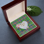 Gift To My Beautiful Girlfriend Valentine Necklace For Soulmate Anniversary Clan New Mexico Tartan Everlasting Love Necklace,valentine necklace, necklace girlfriend, necklace for wife, cute necklaces for girlfriend, jewelry for girlfriend, to my soulmate necklace, to my future wife necklace,